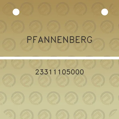 pfannenberg-23311105000