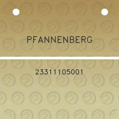 pfannenberg-23311105001