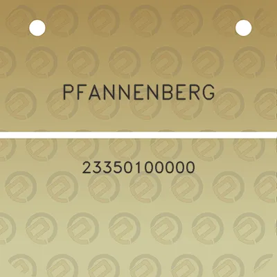 pfannenberg-23350100000