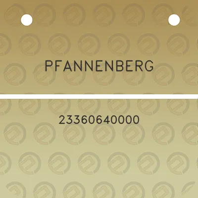 pfannenberg-23360640000