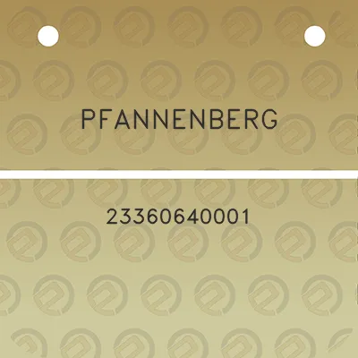 pfannenberg-23360640001