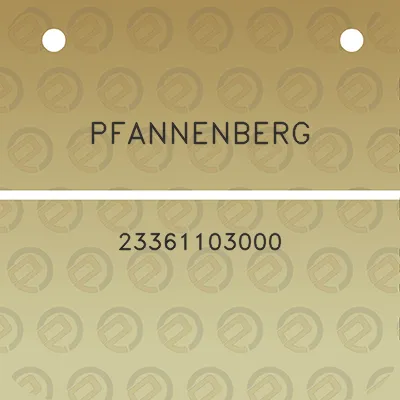 pfannenberg-23361103000