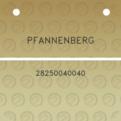 pfannenberg-28250040040