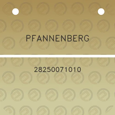 pfannenberg-28250071010