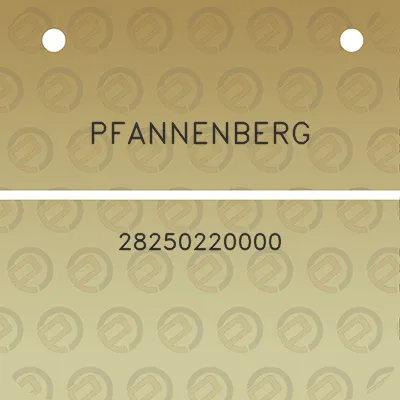 pfannenberg-28250220000