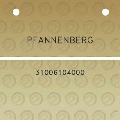 pfannenberg-31006104000