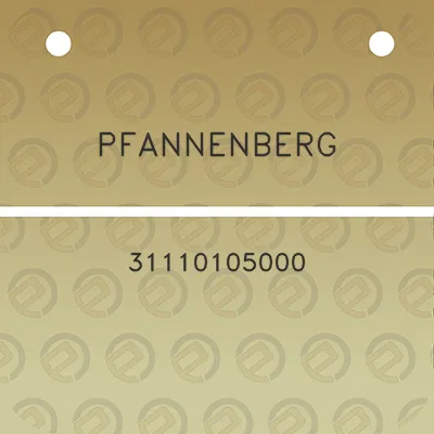 pfannenberg-31110105000