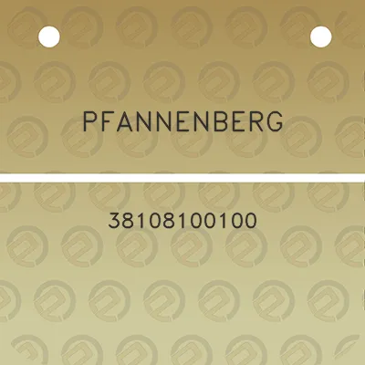 pfannenberg-38108100100