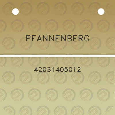 pfannenberg-42031405012