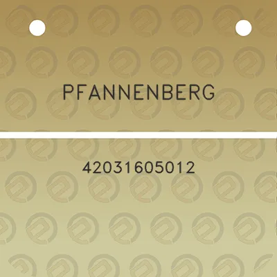 pfannenberg-42031605012