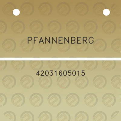 pfannenberg-42031605015