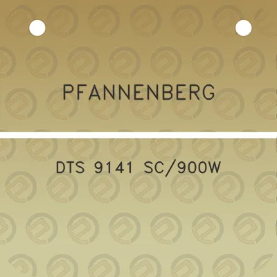pfannenberg-dts-9141-sc900w