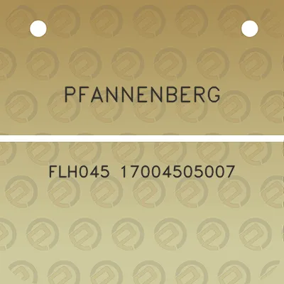 pfannenberg-flh045-17004505007