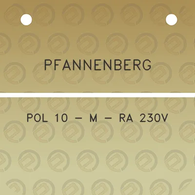 pfannenberg-pol-10-m-ra-230v