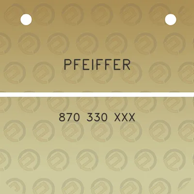 pfeiffer-870-330-xxx