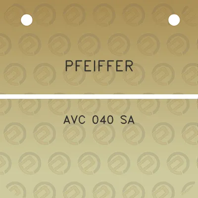 pfeiffer-avc-040-sa