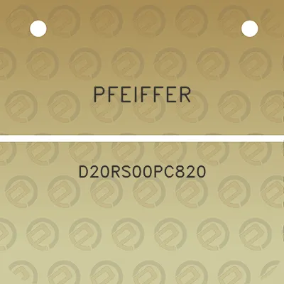 pfeiffer-d20rs00pc820