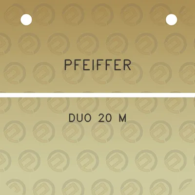 pfeiffer-duo-20-m