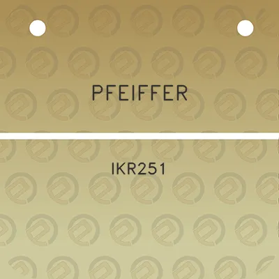 pfeiffer-ikr251