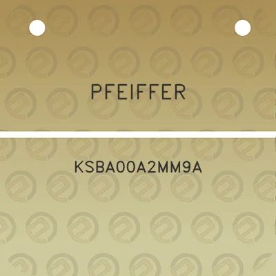 pfeiffer-ksba00a2mm9a