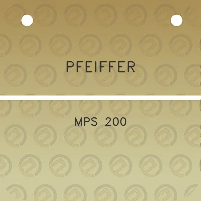 pfeiffer-mps-200