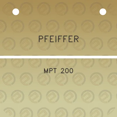 pfeiffer-mpt-200