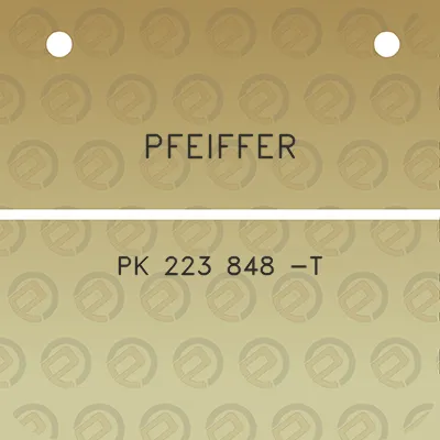 pfeiffer-pk-223-848-t