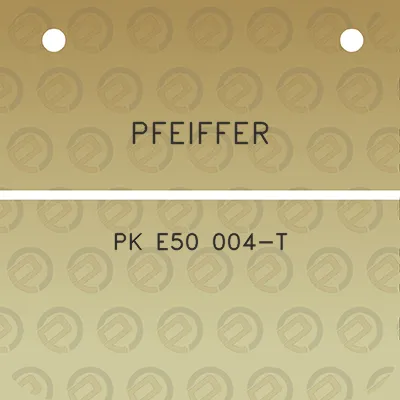 pfeiffer-pk-e50-004-t