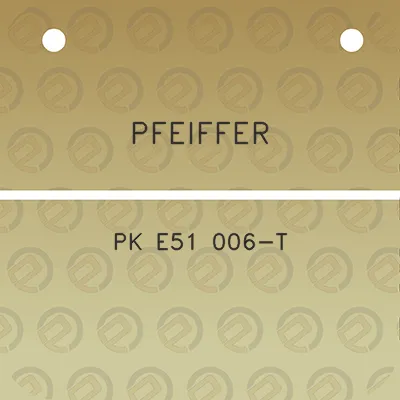 pfeiffer-pk-e51-006-t