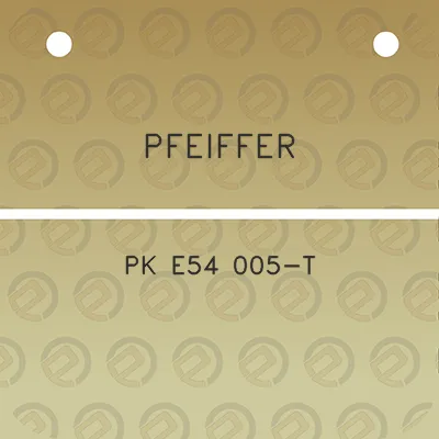 pfeiffer-pk-e54-005-t