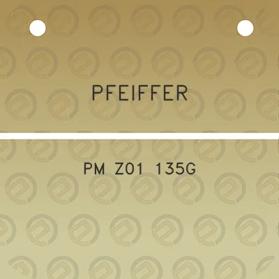 pfeiffer-pm-z01-135g