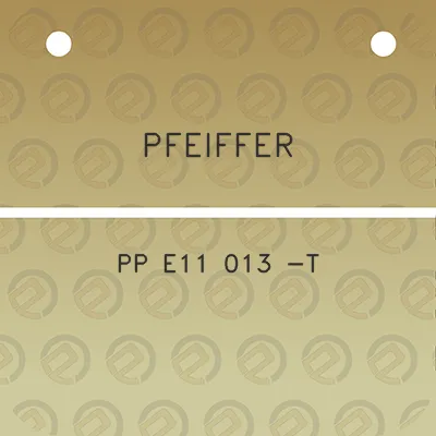 pfeiffer-pp-e11-013-t