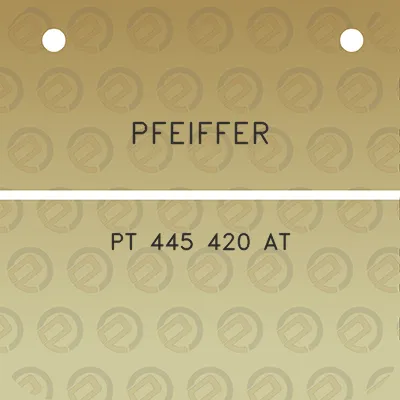 pfeiffer-pt-445-420-at