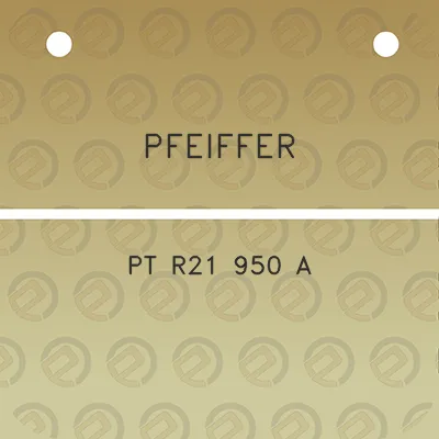 pfeiffer-pt-r21-950-a