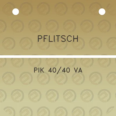 pflitsch-pik-4040-va