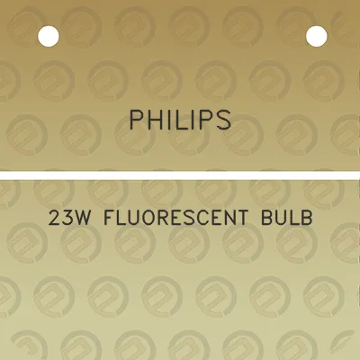 philips-23w-fluorescent-bulb