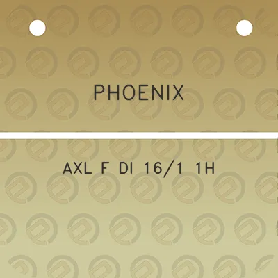 phoenix-axl-f-di-161-1h