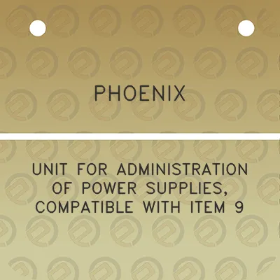 phoenix-unit-for-administration-of-power-supplies-compatible-with-item-9