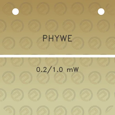 phywe-0210-mw