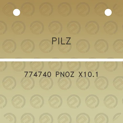 pilz-774740-pnoz-x101