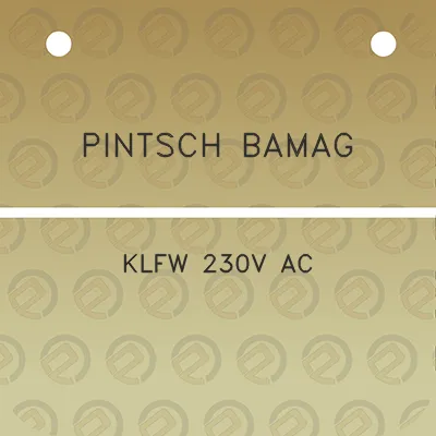 pintsch-bamag-klfw-230v-ac