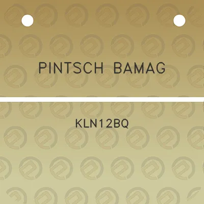 pintsch-bamag-kln12bq