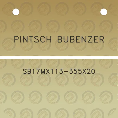 pintsch-bubenzer-sb17mx113-355x20