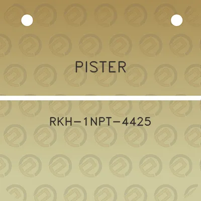 pister-rkh-1npt-4425