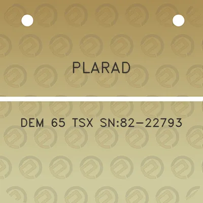 plarad-dem-65-tsx-sn82-22793