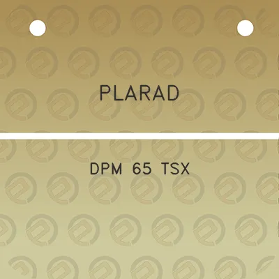 plarad-dpm-65-tsx