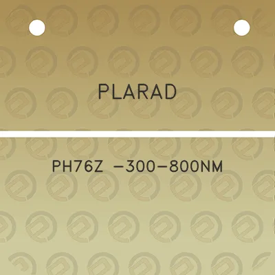 plarad-ph76z-300-800nm