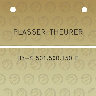 plasser-theurer-hy-s-501560150-e