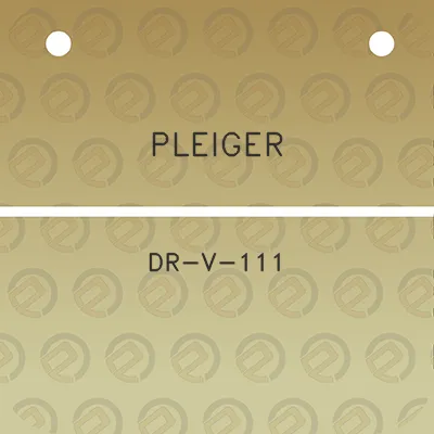 pleiger-dr-v-111