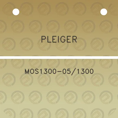 pleiger-mos1300-051300